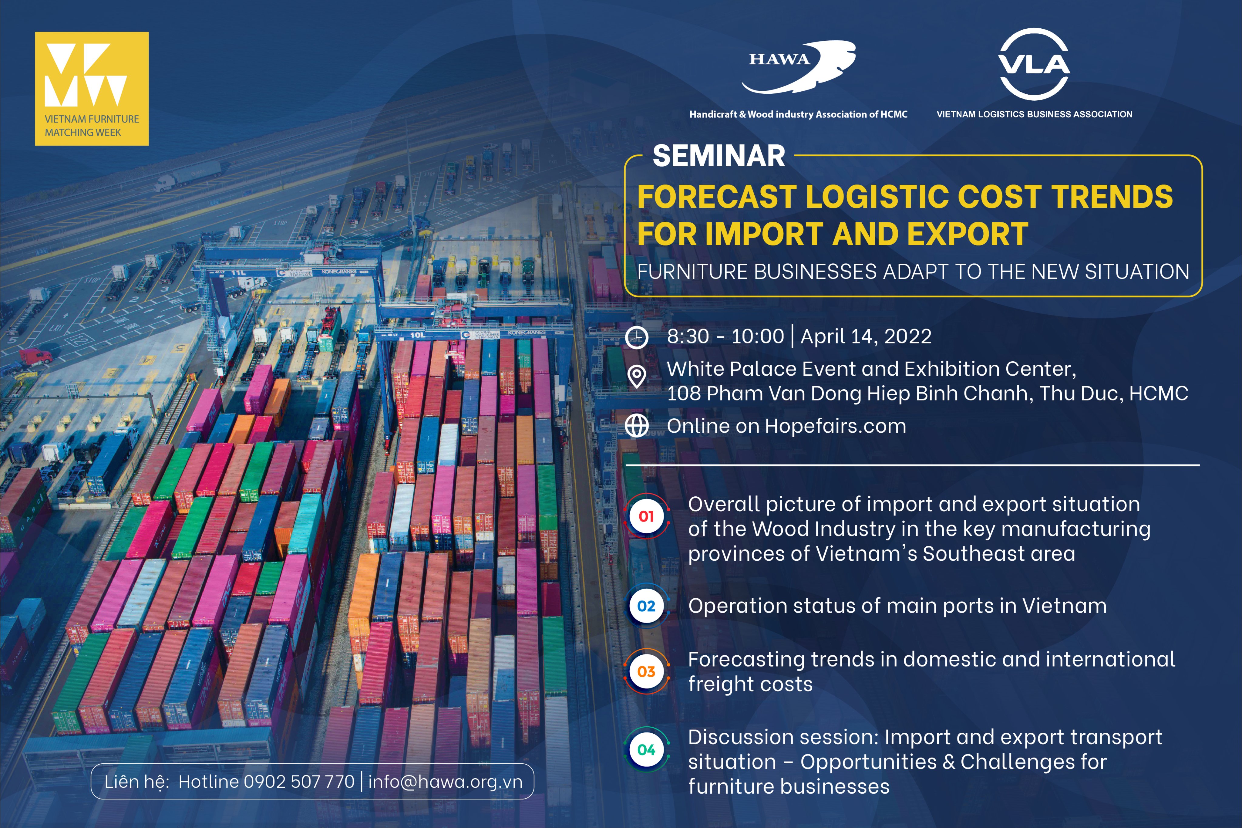 Seminar:  Forecast logistic cost trends for import and export - Furniture businesses adapt to the new situation